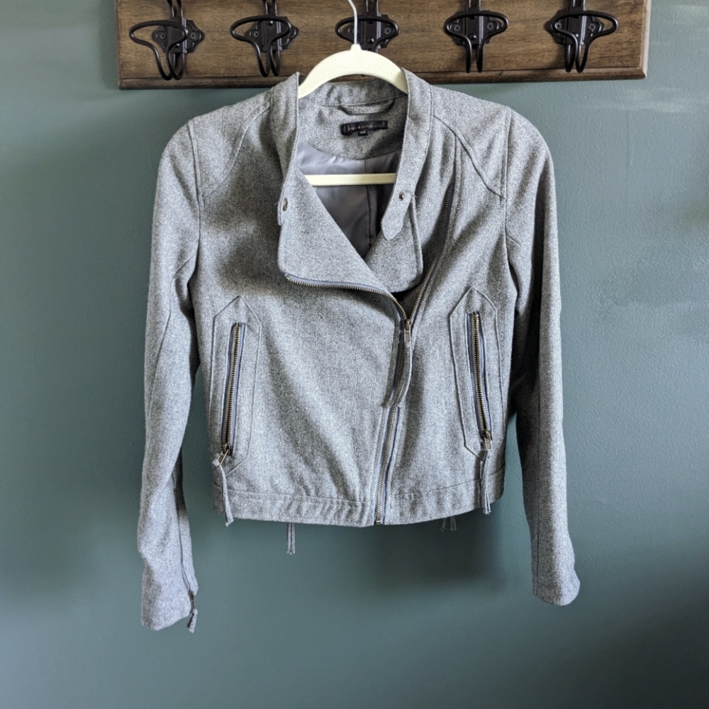 Gray Moto Jacket